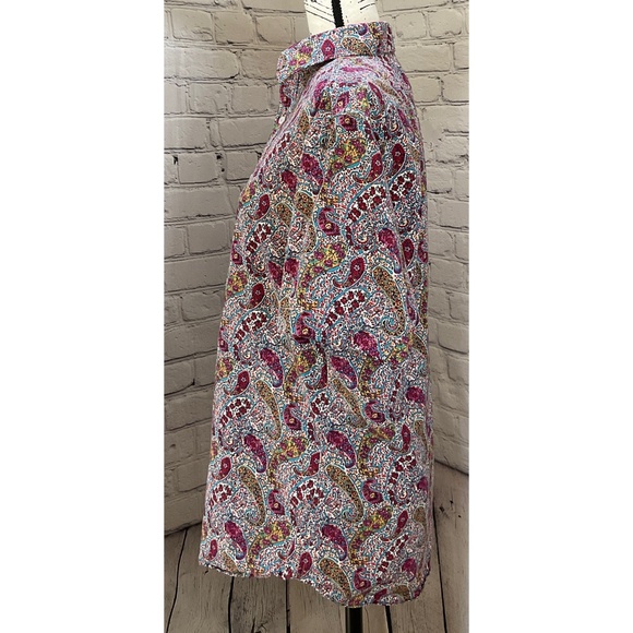 Cremieux Premium Denim Men’s Paisley Print Button Down Shirt (Size M) - Picture 5 of 10